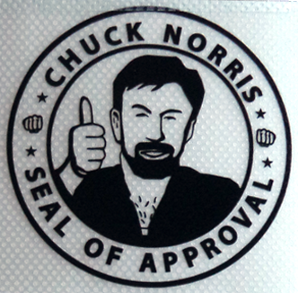 Detail Chuck Norris Approved Sticker Nomer 20