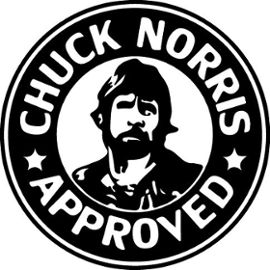 Detail Chuck Norris Approved Sticker Nomer 52