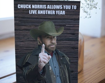 Detail Chuck Norris Birthday Card Nomer 27