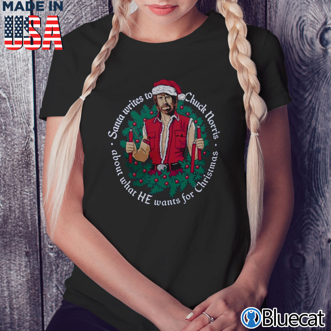 Detail Chuck Norris Christmas Sweater Nomer 16