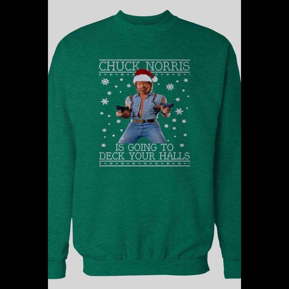 Detail Chuck Norris Christmas Sweater Nomer 6