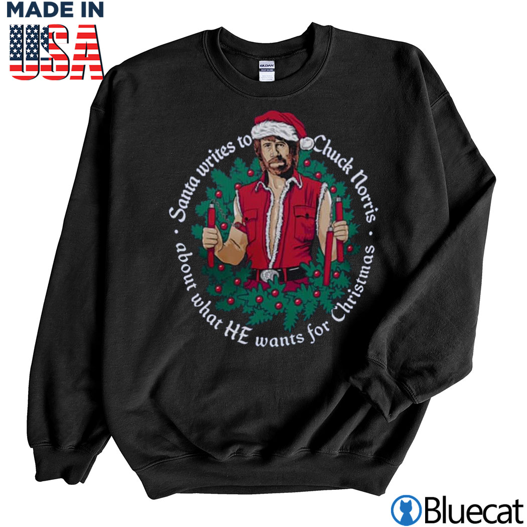 Detail Chuck Norris Christmas Sweater Nomer 8