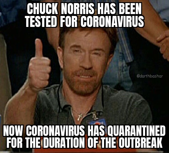 Detail Chuck Norris Coronavirus Meme Nomer 11