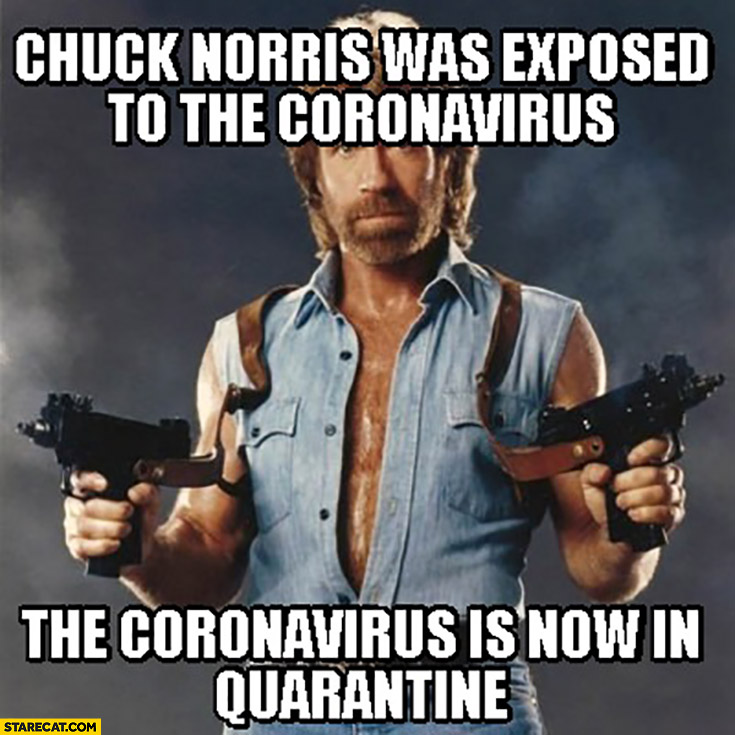 Detail Chuck Norris Coronavirus Meme Nomer 6