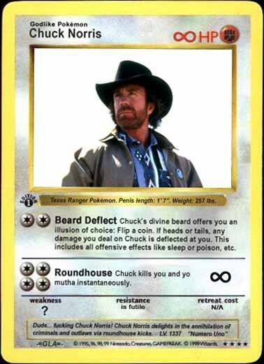 Detail Chuck Norris Pokemon Cards Nomer 15