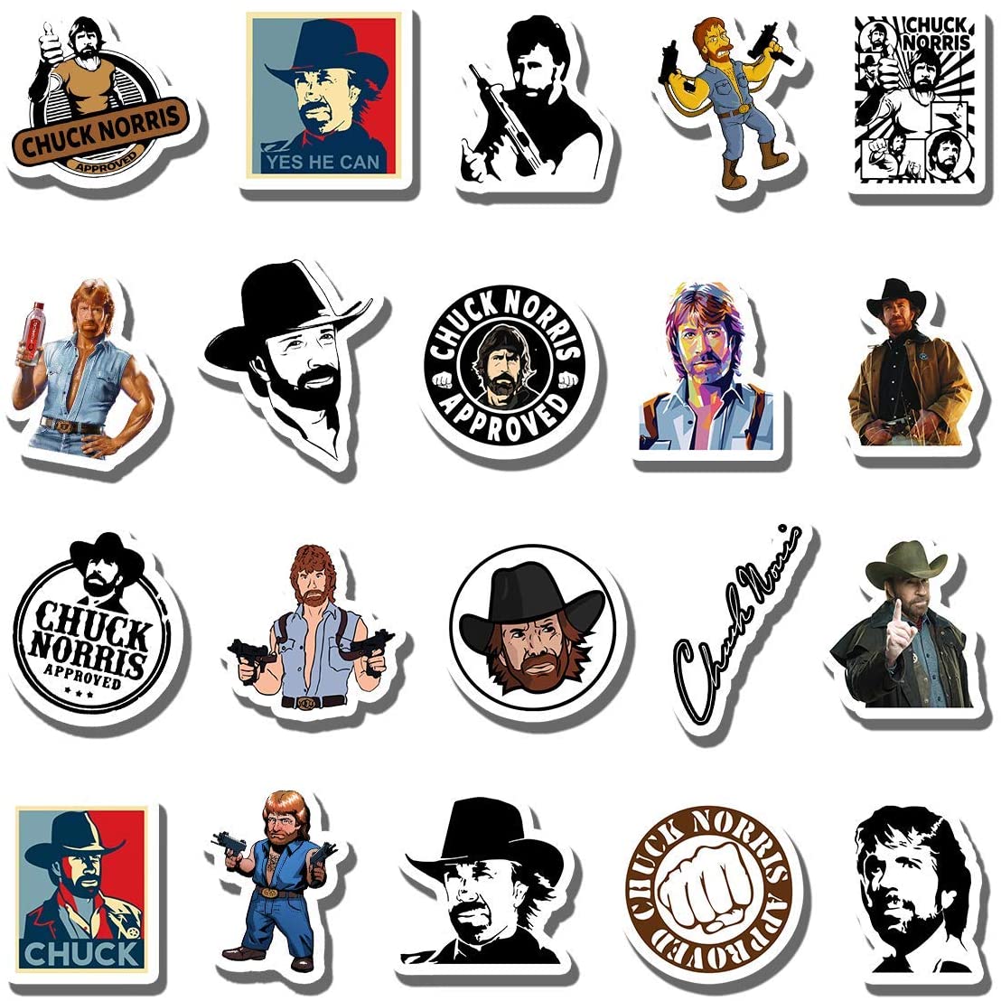 Download Chuck Norris Sticker Nomer 8