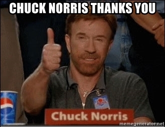 Detail Chuck Norris Thank You Meme Nomer 3