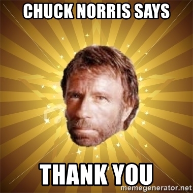 Detail Chuck Norris Thank You Meme Nomer 6