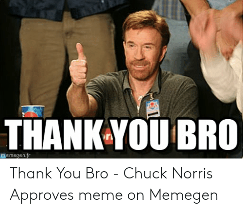 Detail Chuck Norris Thank You Meme Nomer 10