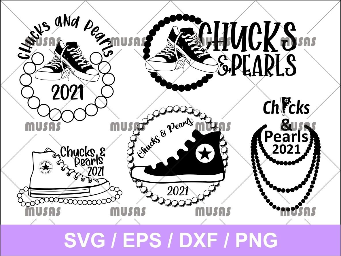 Detail Chucks And Pearls Vector Nomer 3