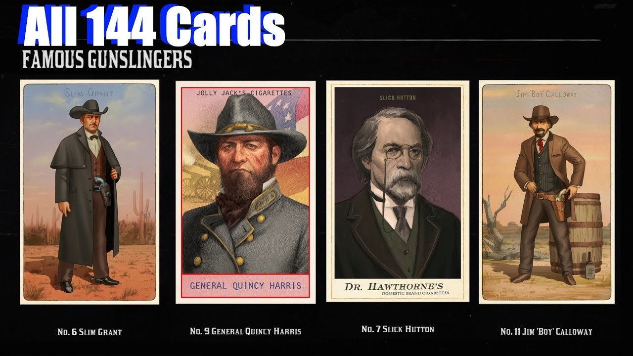 Detail Cigarette Cards Red Dead Redemption 2 Nomer 7