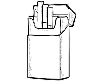 Detail Cigarette Pack Clipart Nomer 18