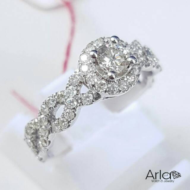 Detail Cincin Berlian Putih Nomer 6