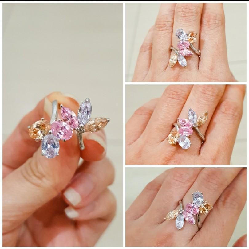 Detail Cincin Berlian Swarovski Nomer 10