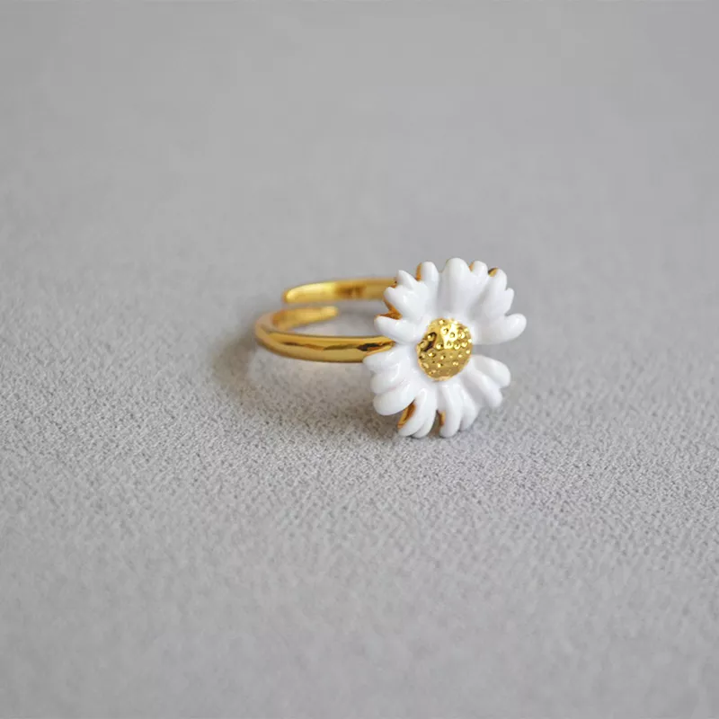 Detail Cincin Bunga Daisy Nomer 39