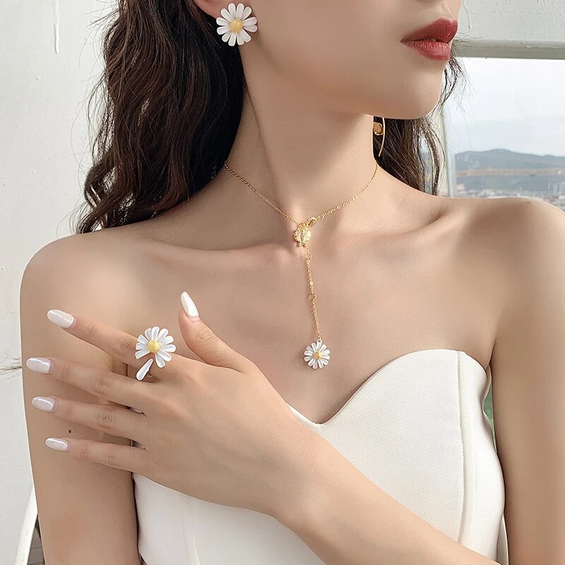 Detail Cincin Bunga Daisy Nomer 48