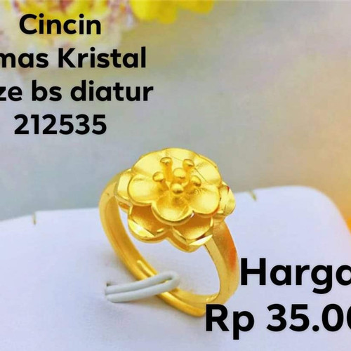 Detail Cincin Emas Bunga Nomer 23