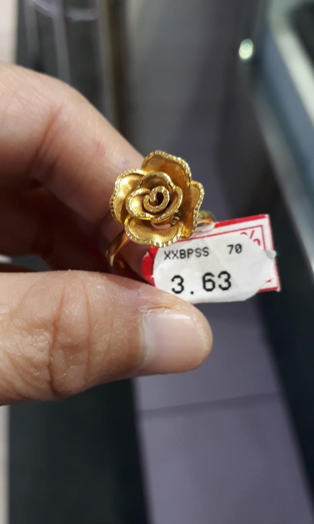 Detail Cincin Emas Bunga Nomer 46