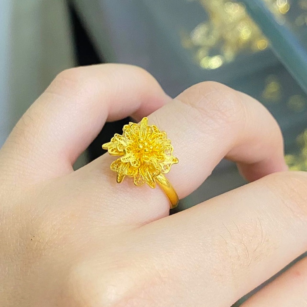 Detail Cincin Emas Bunga Nomer 48