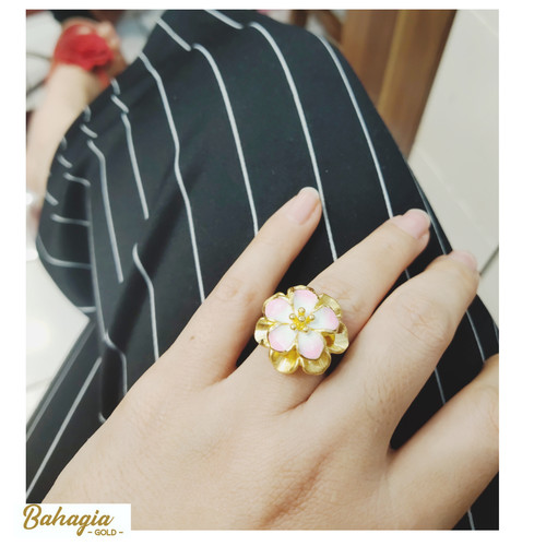 Detail Cincin Emas Bunga Nomer 6