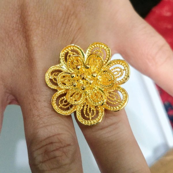 Detail Cincin Emas Bunga Nomer 58