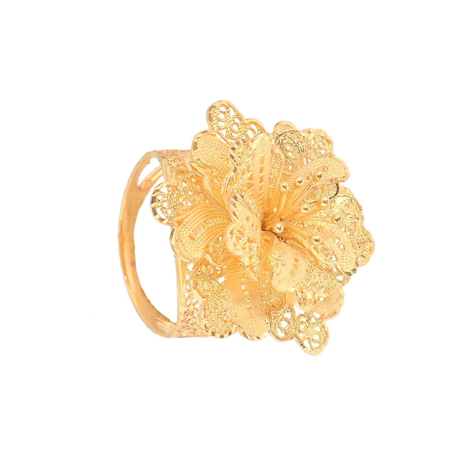 Detail Cincin Emas Bunga Rose Nomer 24