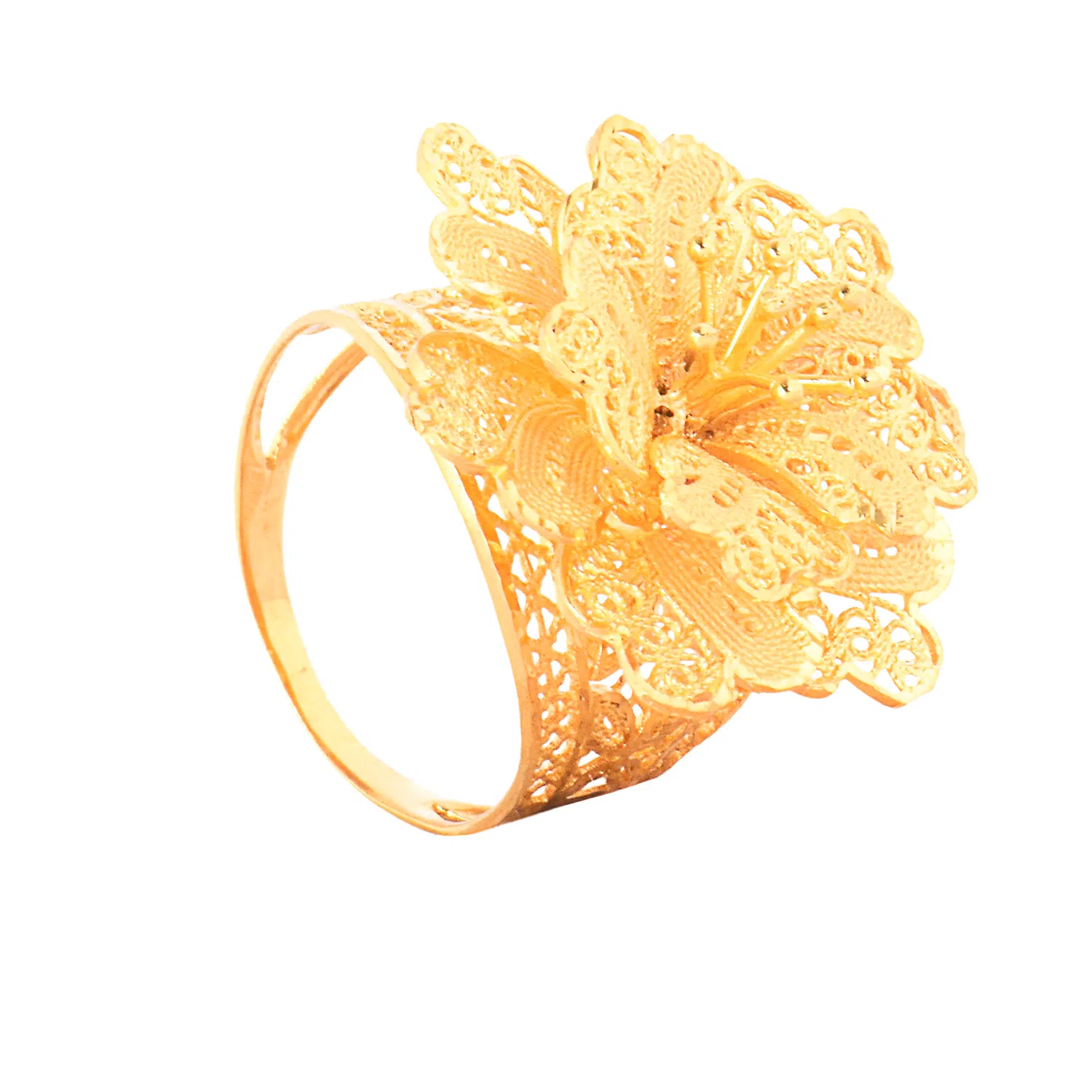 Detail Cincin Emas Bunga Rose Nomer 4