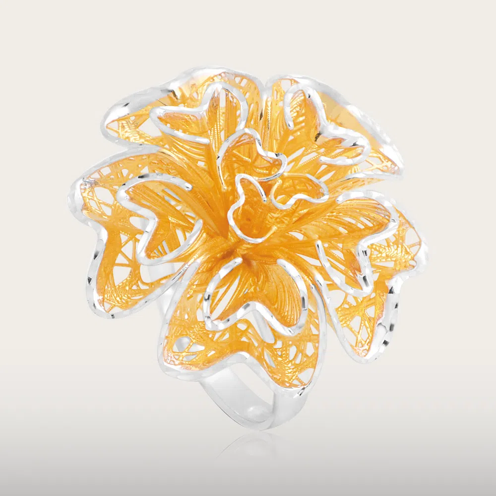 Detail Cincin Emas Bunga Rose Nomer 42