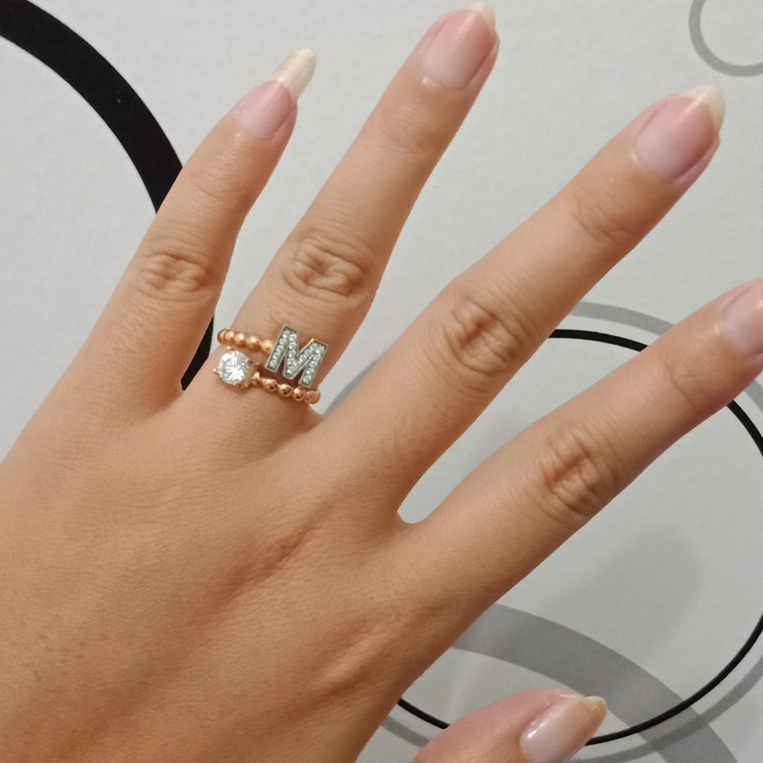 Detail Cincin Emas Huruf A Nomer 36