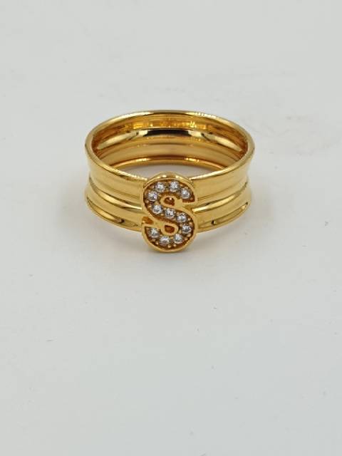 Detail Cincin Emas Huruf A Nomer 43