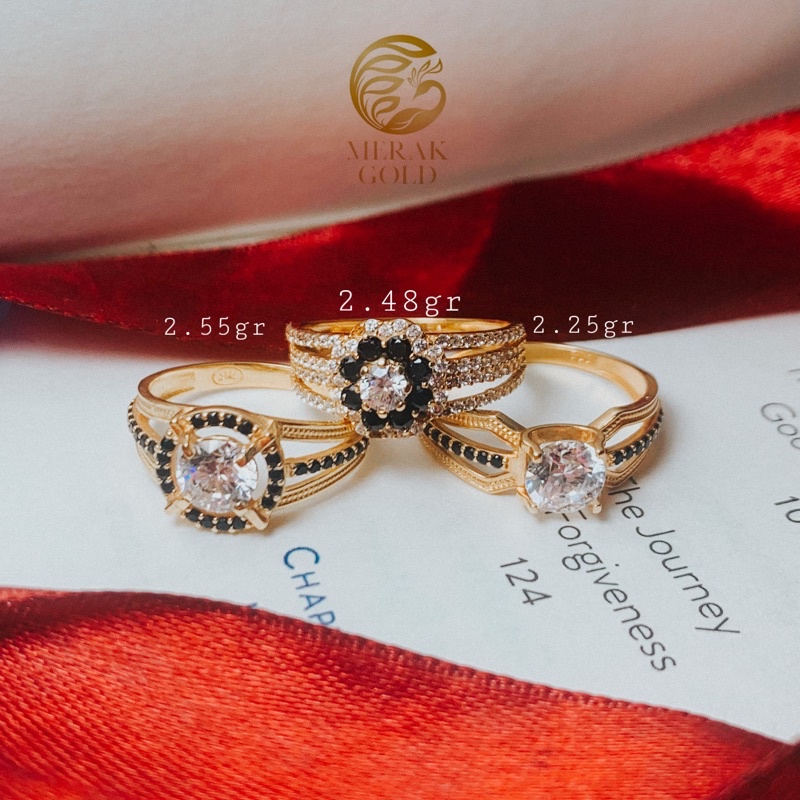 Detail Cincin Emas Mata Hitam Nomer 37