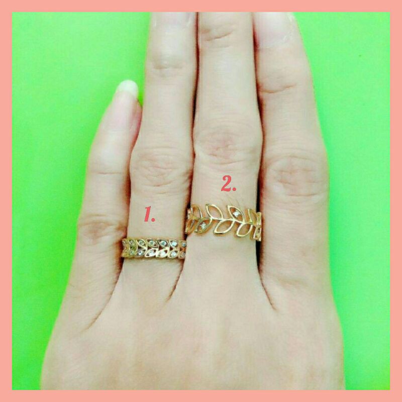 Detail Cincin Emas Model Daun Nomer 11