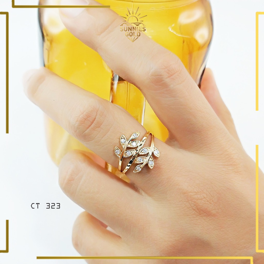 Detail Cincin Emas Model Daun Nomer 12