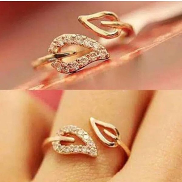 Detail Cincin Emas Model Daun Nomer 4