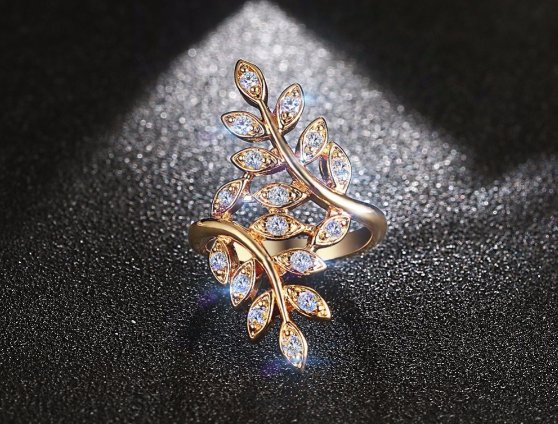 Detail Cincin Emas Model Daun Nomer 33