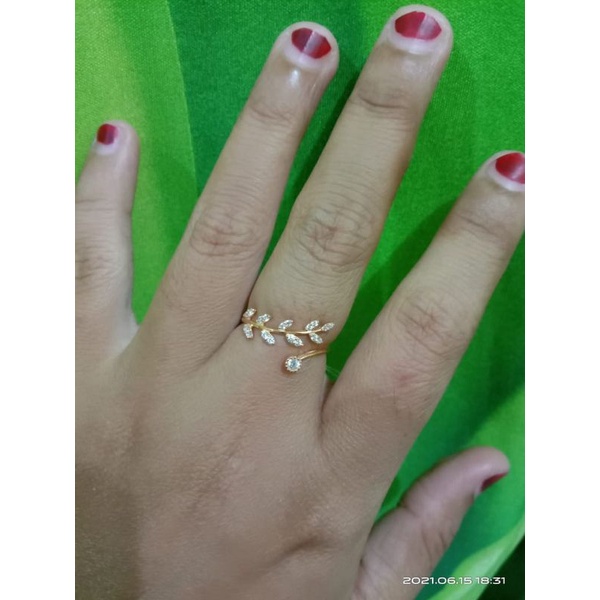 Detail Cincin Emas Model Daun Nomer 51