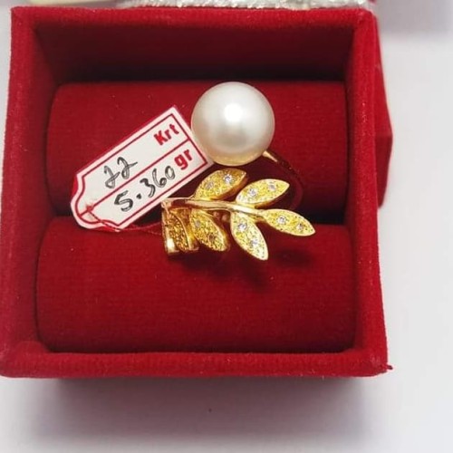 Detail Cincin Emas Model Daun Nomer 57