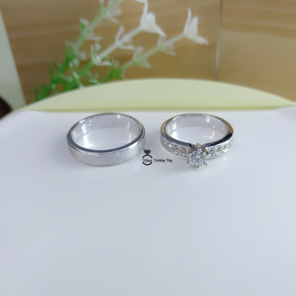 Download Cincin Emas Putih Elegan Nomer 15