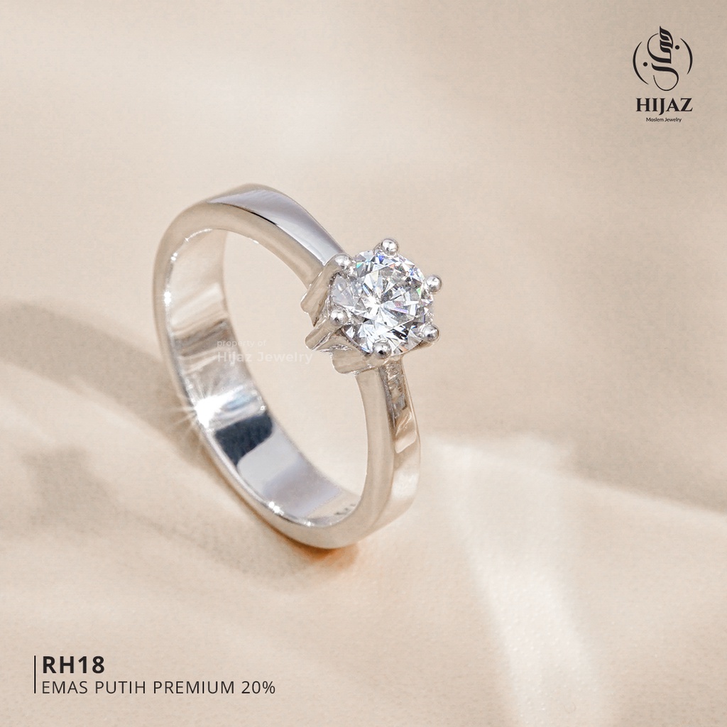 Detail Cincin Emas Putih Elegan Nomer 3