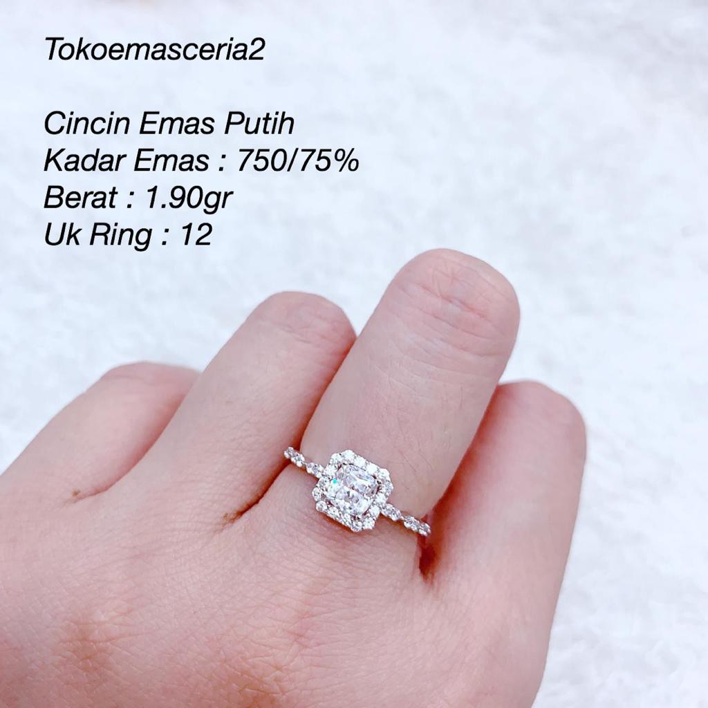 Detail Cincin Emas Putih Elegan Nomer 47