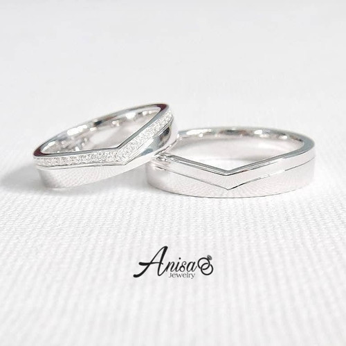 Cincin Emas Putih Simple Elegan - KibrisPDR