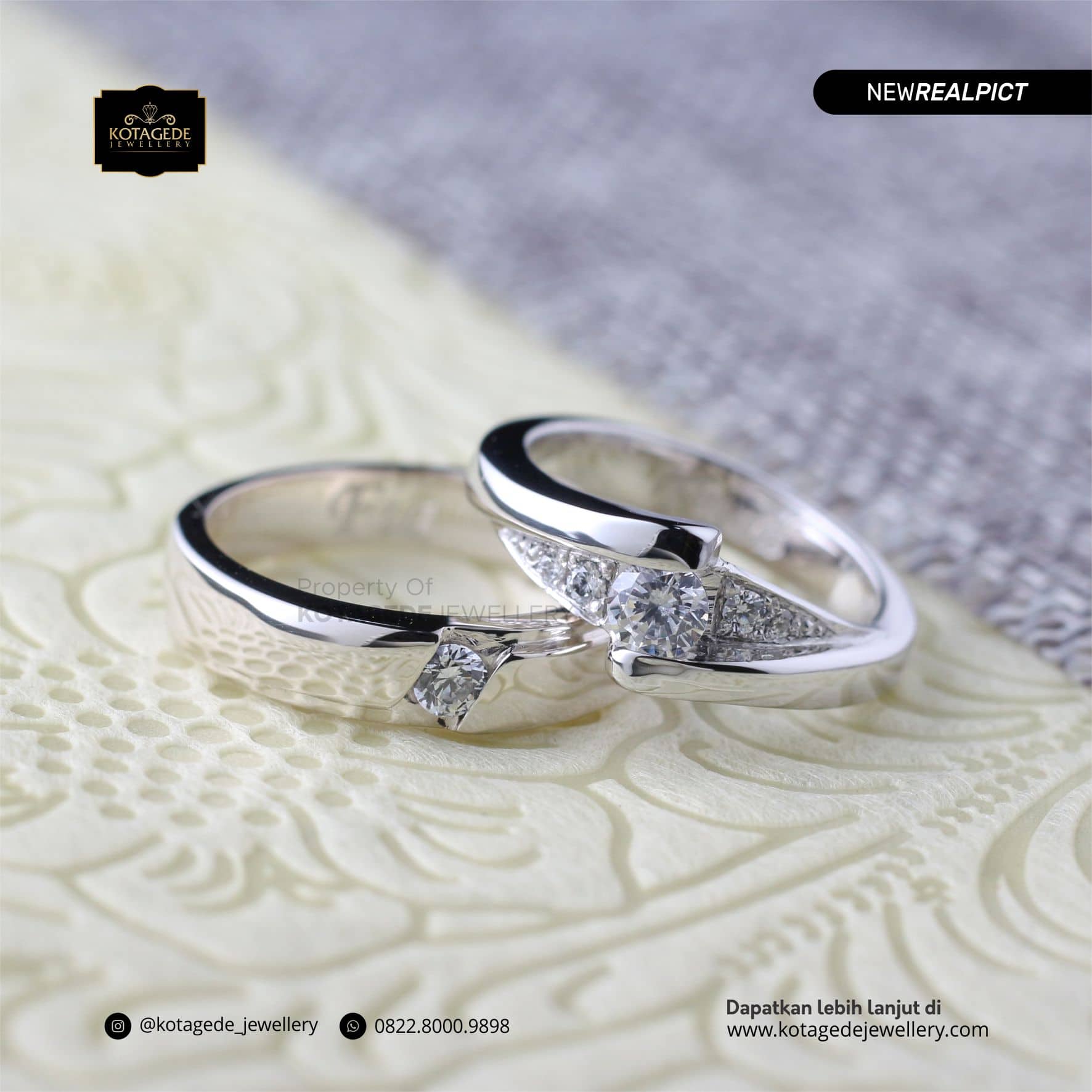 Detail Cincin Emas Putih Simple Elegan Nomer 14