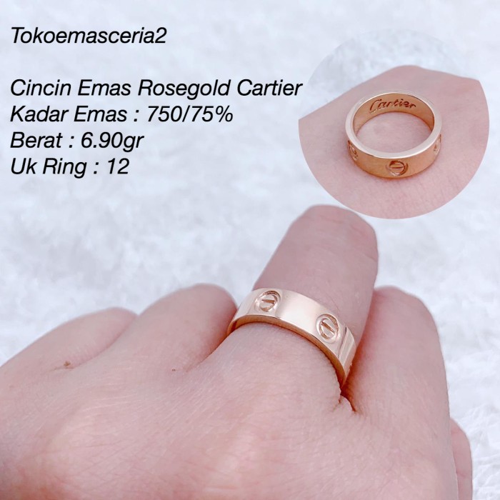 Detail Cincin Emas Rose Gold Terbaru Nomer 16