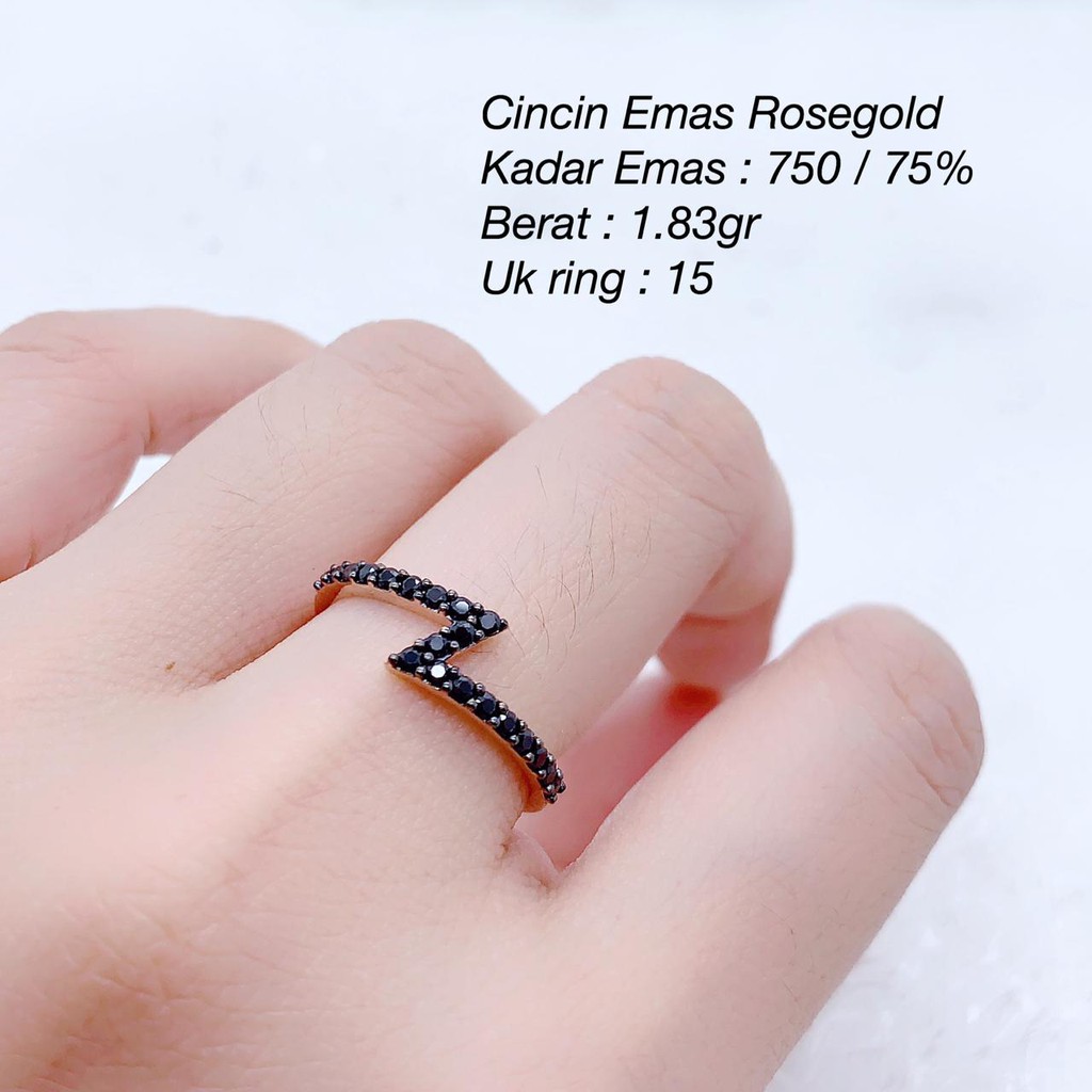 Detail Cincin Emas Rose Gold Terbaru Nomer 48