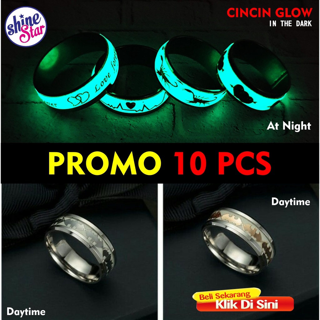 Detail Cincin Glow In The Dark Nomer 31