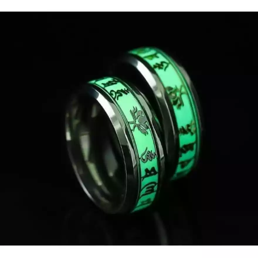 Detail Cincin Glow In The Dark Nomer 39