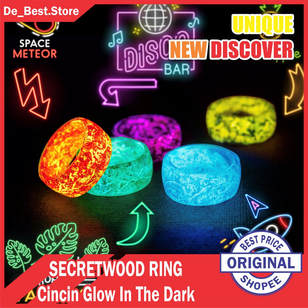 Detail Cincin Glow In The Dark Nomer 48