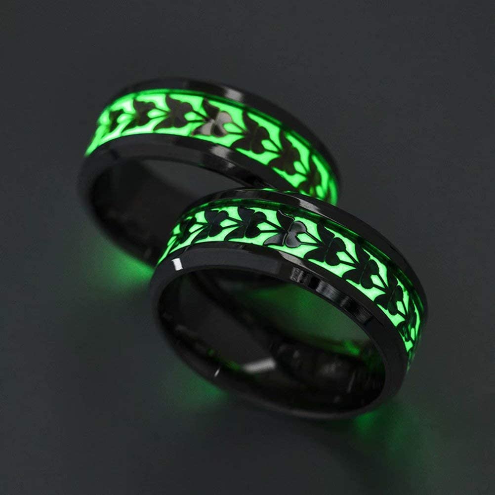 Detail Cincin Glow In The Dark Nomer 6