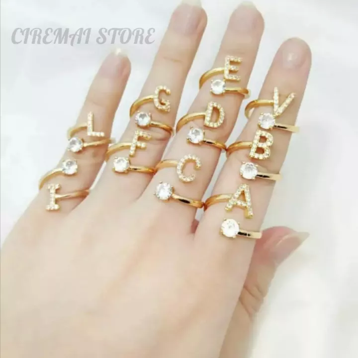 Detail Cincin Huruf E Nomer 45