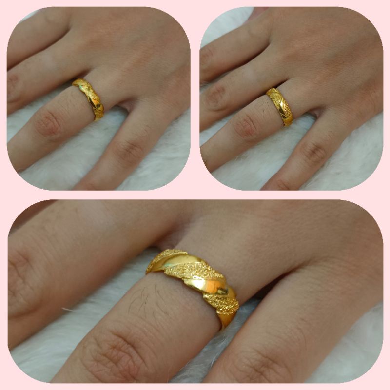 Detail Cincin Kawin Emas Kuning 24 Karat Nomer 49